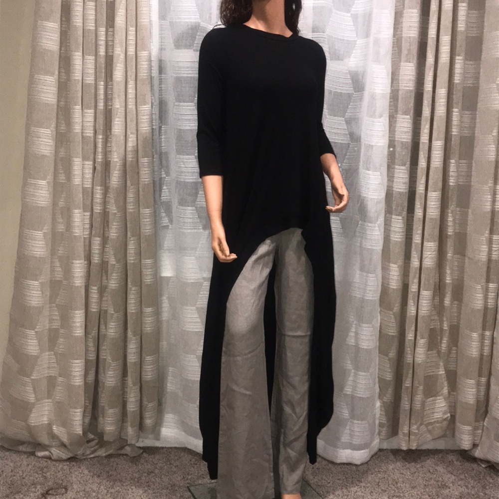 Black Hi Lo Top - Picture 5 of 6